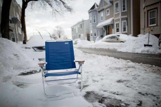 It’s official: Securing a winter parking space outside your house can be hazardous to your health post image