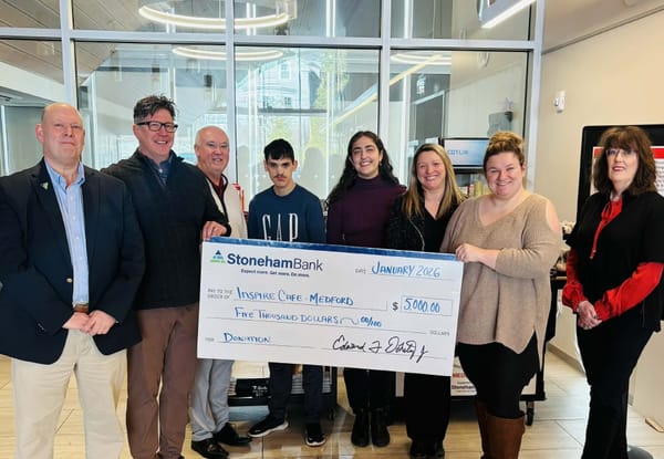 StonehamBank sponsors 2026  coffee cart at Medford library post image