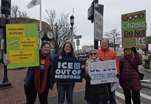 Protesters seek to bring attention to how immigration detention is financed post image