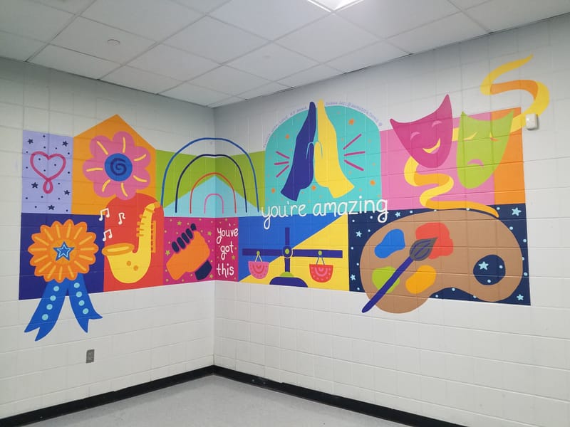 Medford’s McGlynn Middle School unveils new mural post image